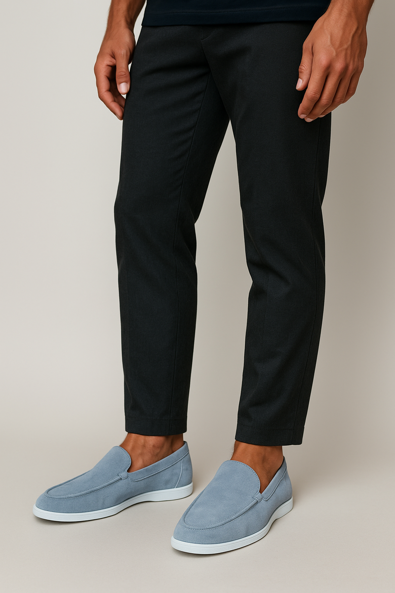 Mocassins elegantes de camurça