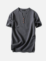 MERO | JAPANESE COTTON V-NECK T-SHIRT