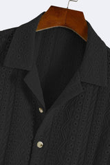 Camisa polo de verão elegante em malha clássica com padrão Old Money 