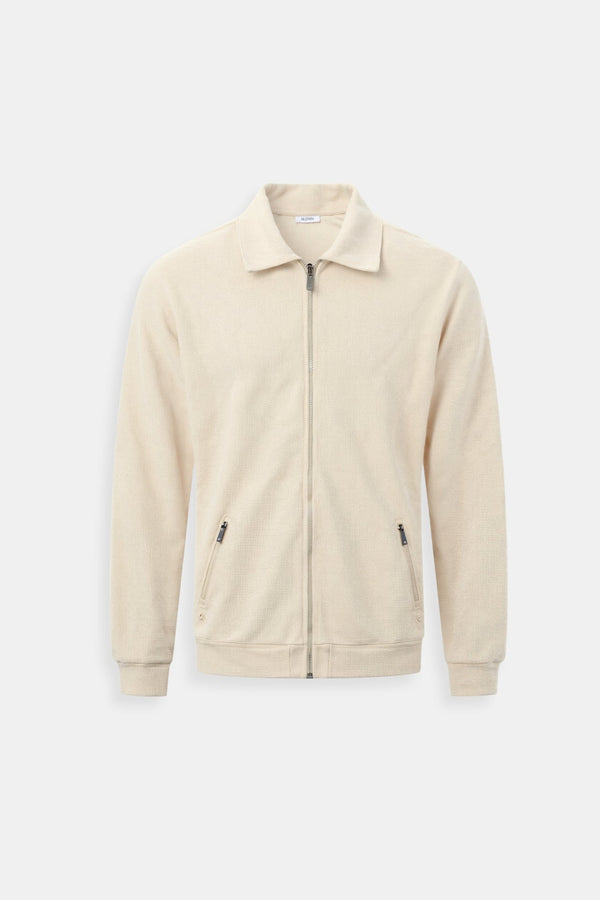 Jaqueta esportiva com gola polo premium