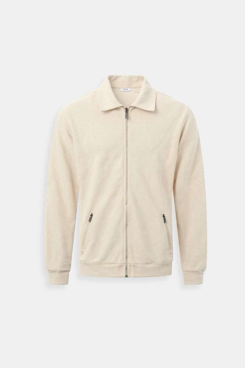 Jaqueta esportiva com gola polo premium