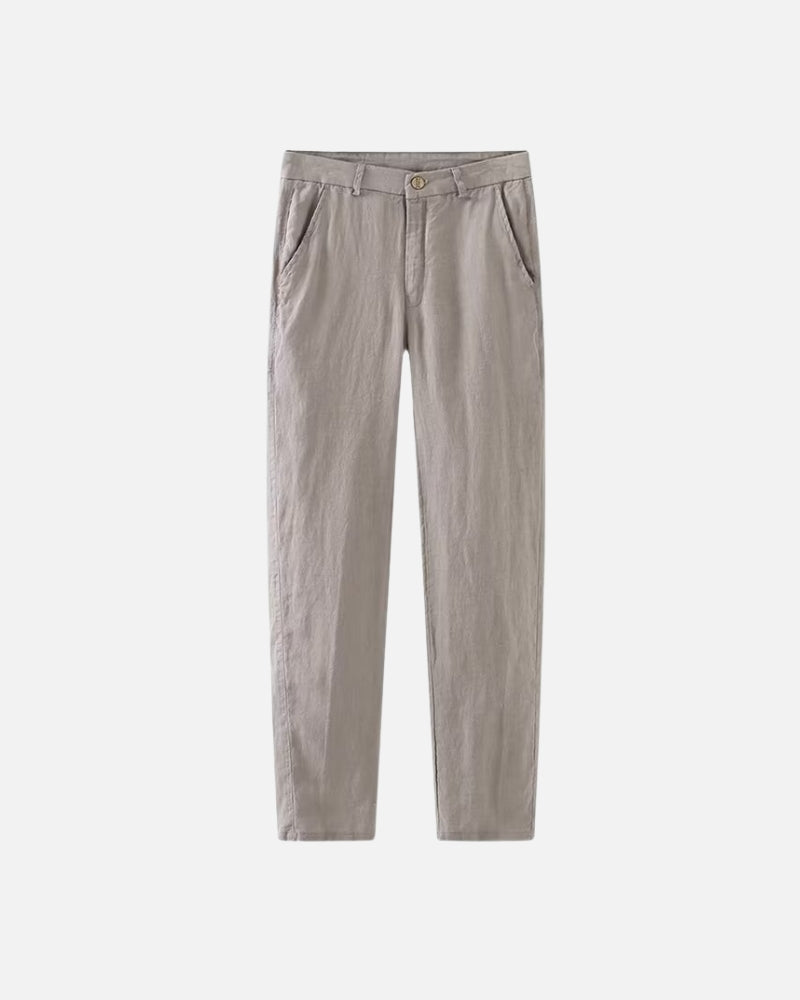 ALF | RETRO LINEN STRAIGHT-LEG TROUSERS