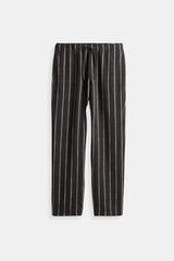 Pantalones de lino transpirables con cordón ajustable Old Money 
