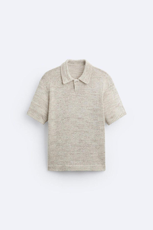 Camiseta polo de punto con botones Old Money 