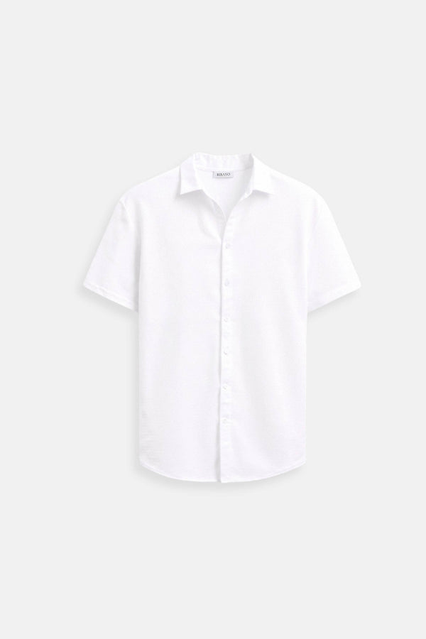 Camisa de manga corta con estampado de ondas Old Money Casual