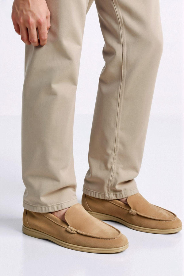 Mocassins de camurça limpos clássicos da Old Money para homens