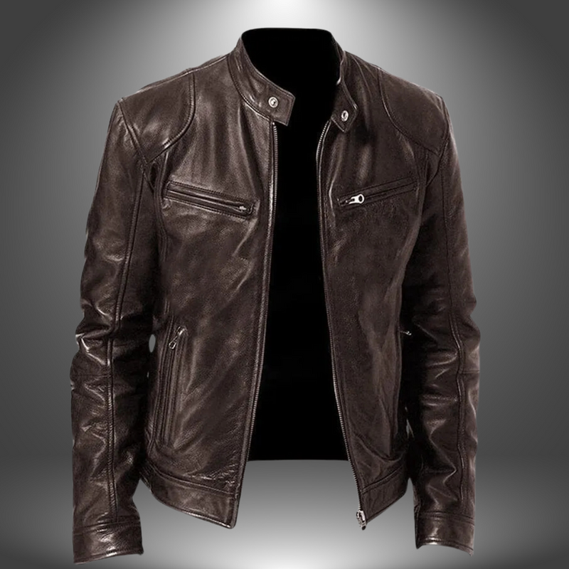 Leather coat