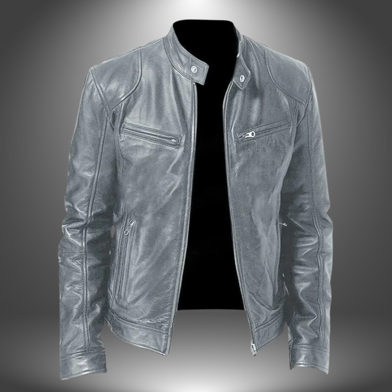 Leather coat