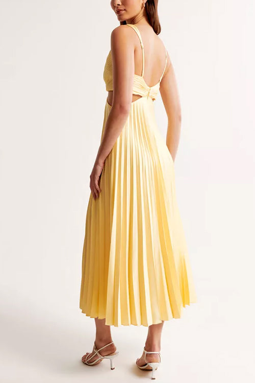 Elsa | Vestido longo plissado elegante 