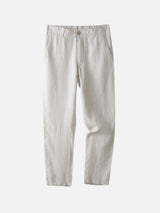 DINO | LINEN ESSENTIALS STRAIGHT-LEG TROUSERS