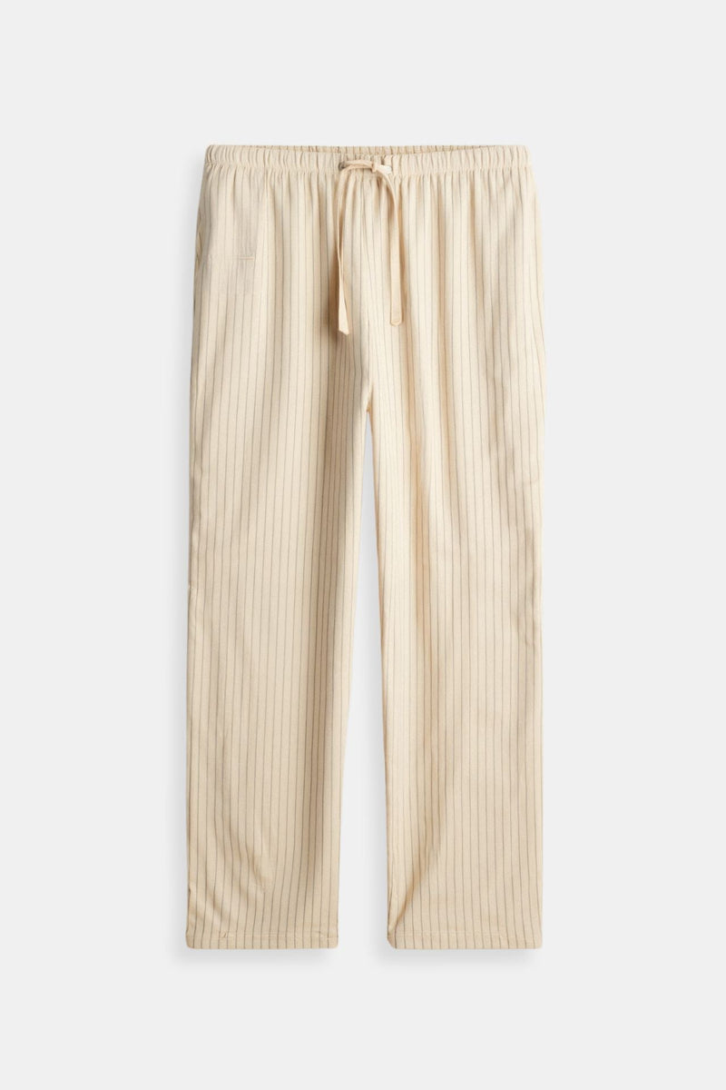 Pantalones de lino transpirables con cordón ajustable Old Money 