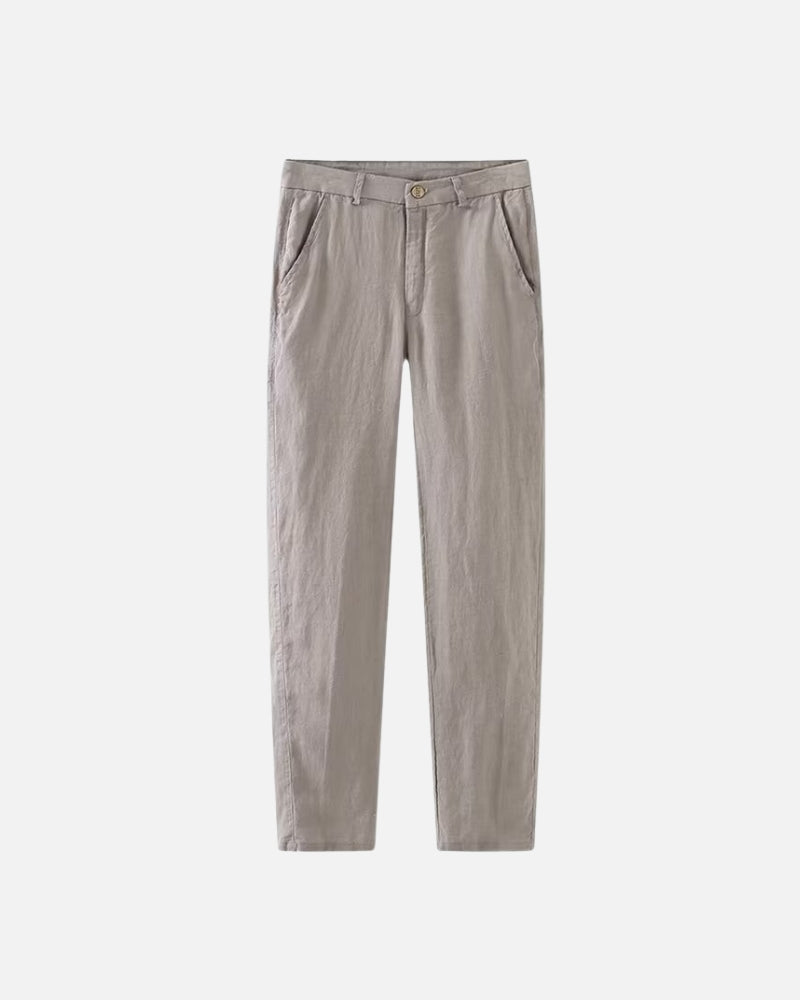 ALF | RETRO LINEN STRAIGHT-LEG TROUSERS