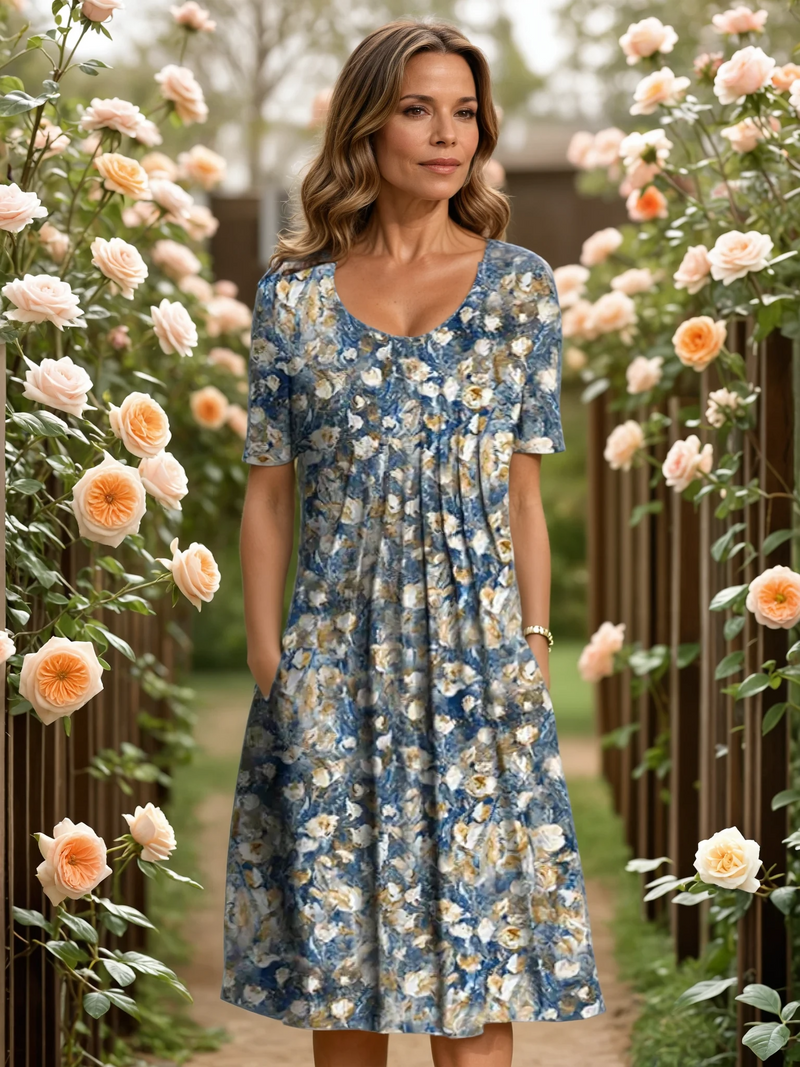 MARGRET | VESTIDO ELEGANTE COM COBERTURA DE BARRIGA