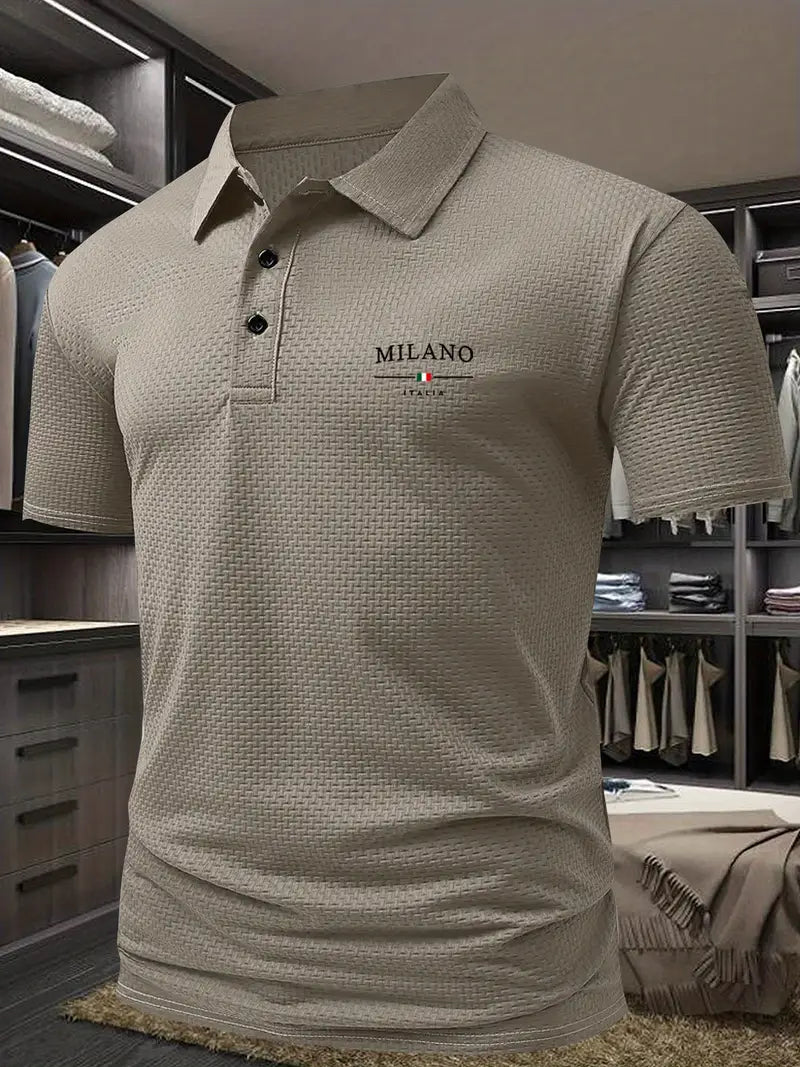Men's Casual Short Sleeve Polo T-shirt
