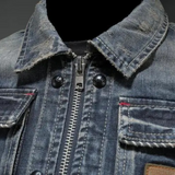 Maison | Jaqueta jeans clássica com acabamento cru