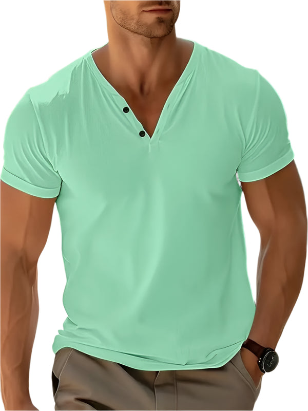 Men's V-neck T-shirt for summer