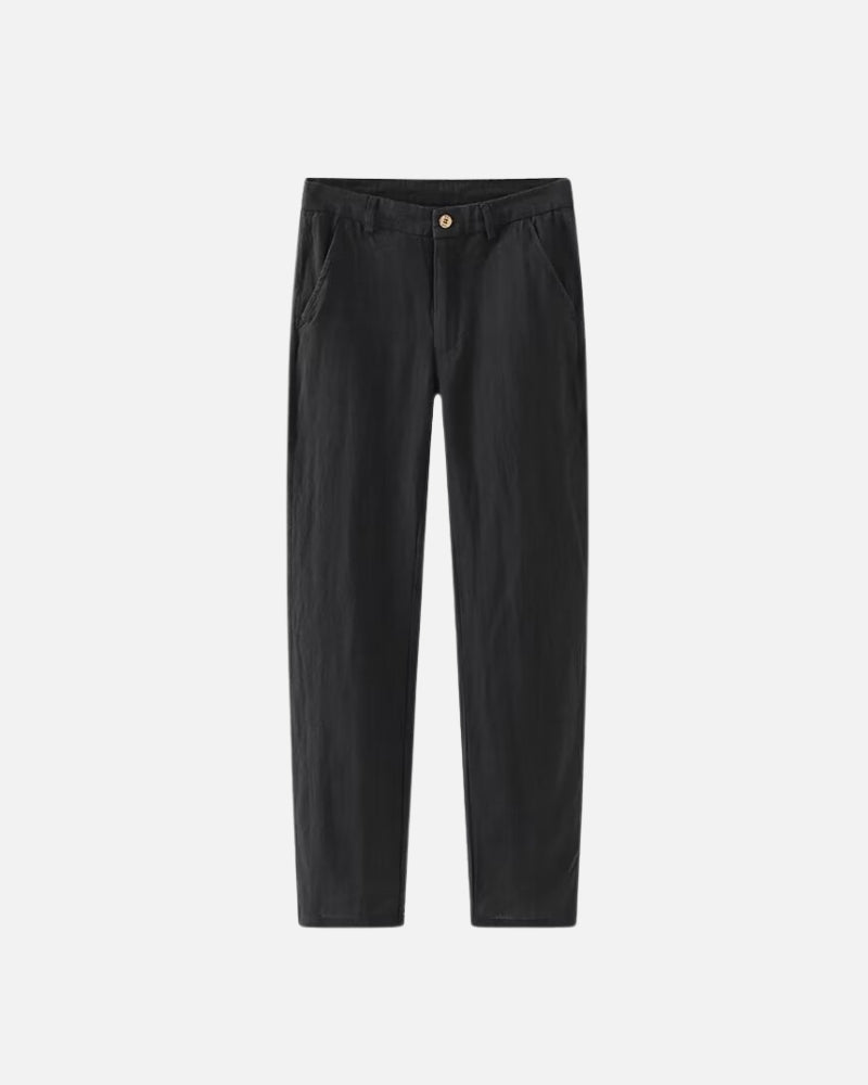 ALF | RETRO LINEN STRAIGHT-LEG TROUSERS