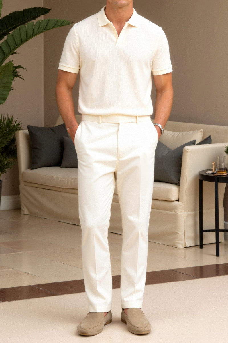 Camiseta polo de lã Old Money Structure