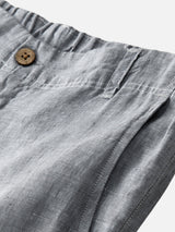 DINO | LINEN ESSENTIALS STRAIGHT-LEG TROUSERS