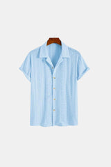 Camisa polo de verão elegante em malha clássica com padrão Old Money 