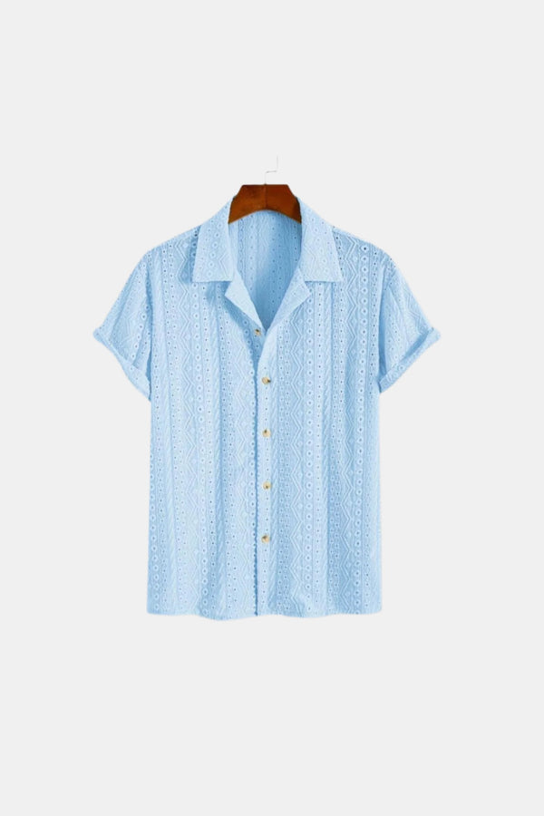 Polo de verano elegante de punto clásico con estampado Old Money 