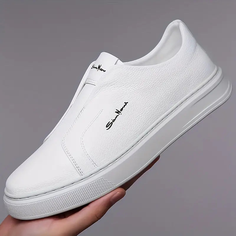 Sapatos de couro sem cadarço