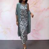Melanie | Vestido elegante com cardigan