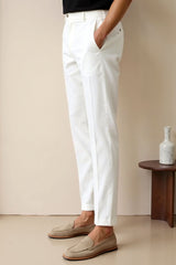 Calça Chino Smart Luxury Regular Fit até o tornozelo