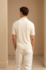 Camiseta polo de lã Old Money Structure