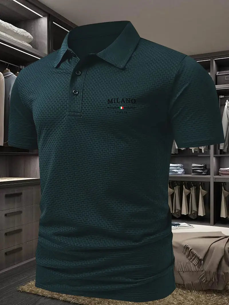 Men's Casual Short Sleeve Polo T-shirt