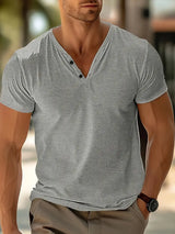 Men's V-neck T-shirt for summer