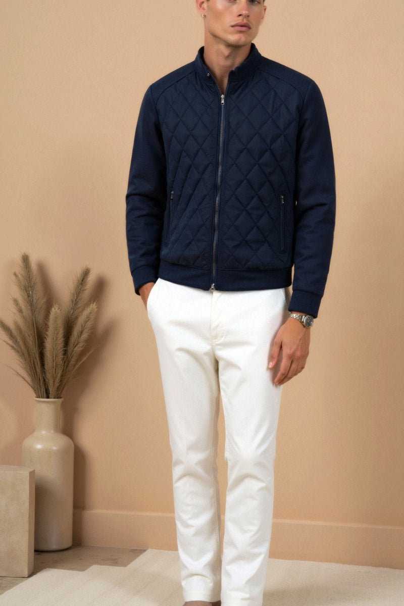 Jaqueta acolchoada clássica masculina premium