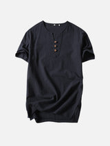 MERO | JAPANESE COTTON V-NECK T-SHIRT