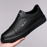 Sapatos de couro sem cadarço