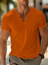 Men's V-neck T-shirt for summer