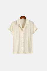 Camisa polo de verão elegante em malha clássica com padrão Old Money 