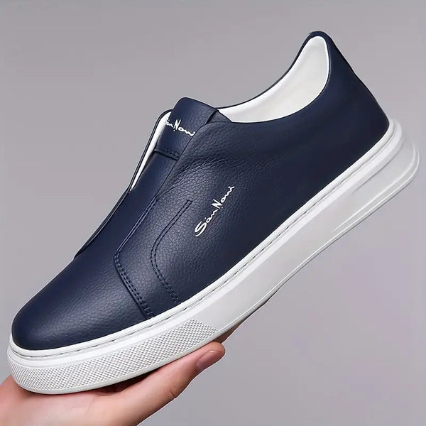 Sapatos de couro sem cadarço