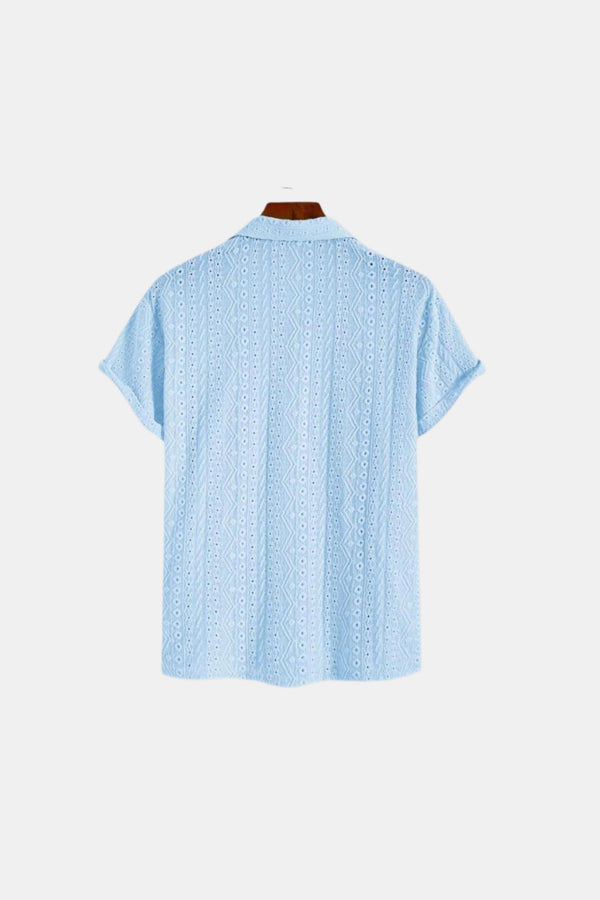 Polo de verano elegante de punto clásico con estampado Old Money 