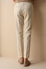 Calça Chino Smart Luxury Regular Fit até o tornozelo