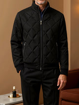 Jaqueta masculina elegante de fibra quente casual