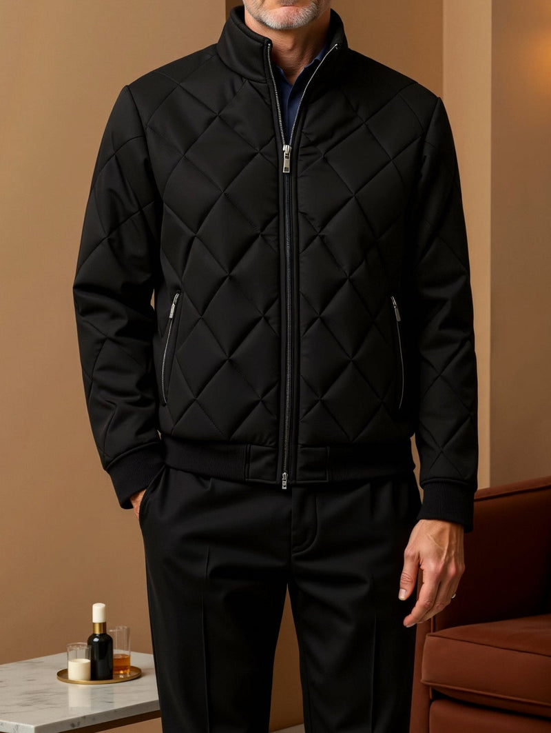 Jaqueta masculina elegante de fibra quente casual
