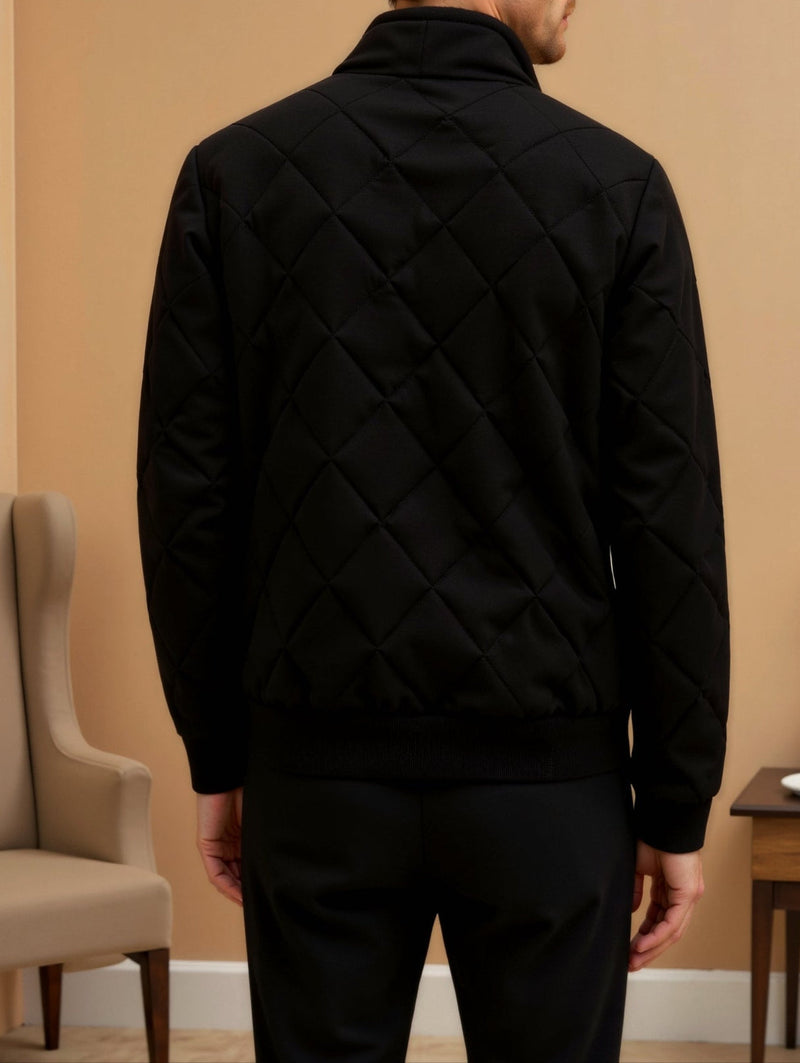 Jaqueta masculina elegante de fibra quente casual