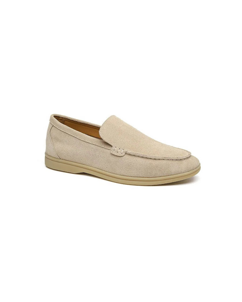 Mocassins de camurça limpos clássicos da Old Money para homens