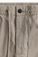 Calça de algodão reta regular casual Old Money 