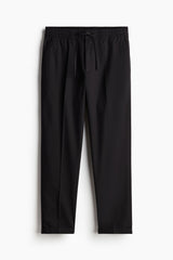 Calça de algodão reta regular casual Old Money 