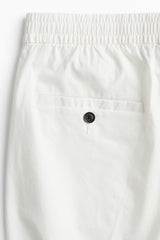 Calça de algodão reta regular casual Old Money 