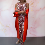 Melanie | Vestido elegante com cardigan