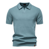Textured polo shirt