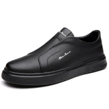 Sapatos de couro sem cadarço