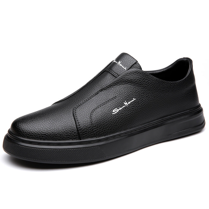 Sapatos de couro sem cadarço
